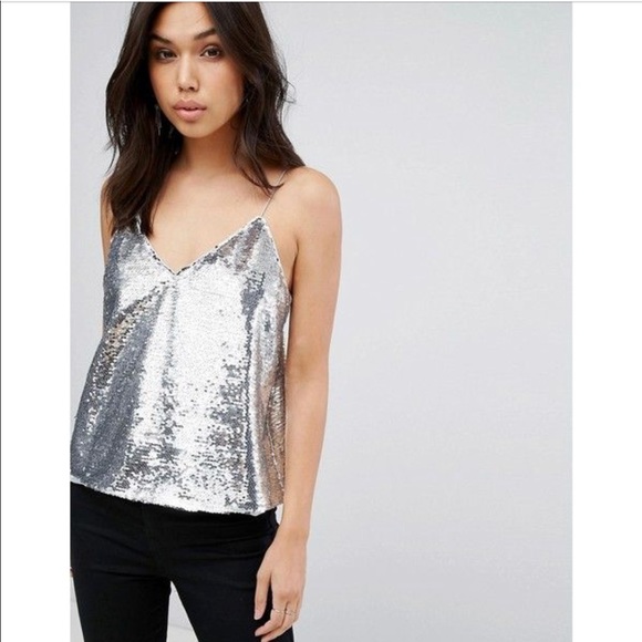 asos sequin cami